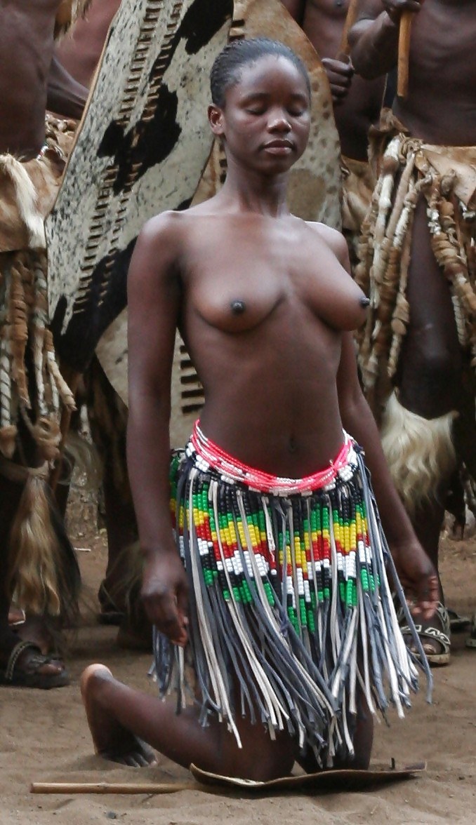 Naked women of African tribes
