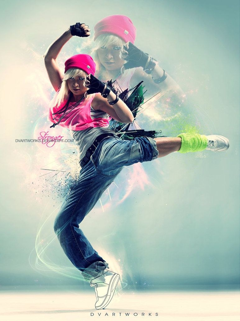 Break Dance Watercolor