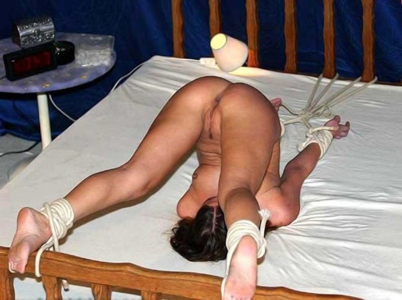 Tied girl BDSM