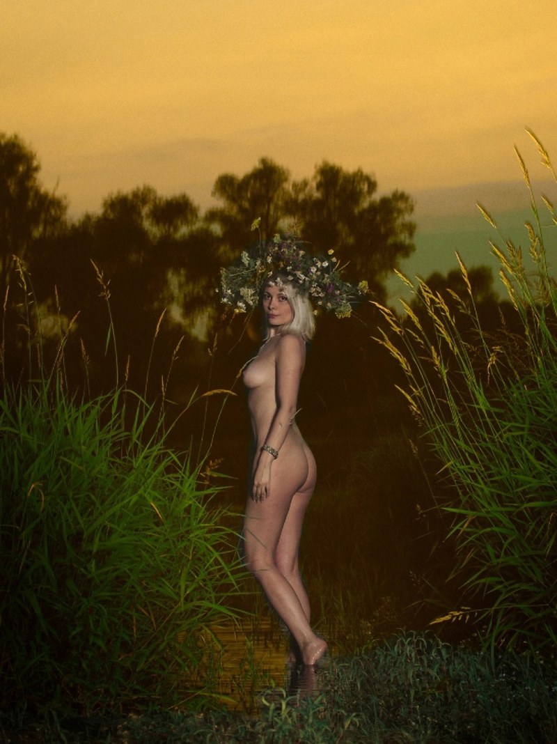 Ivan Kupala swimming naked