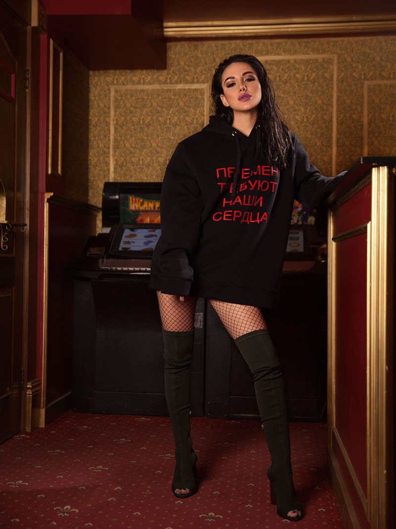 Anastasia Rafalovskaya in a swimsuit