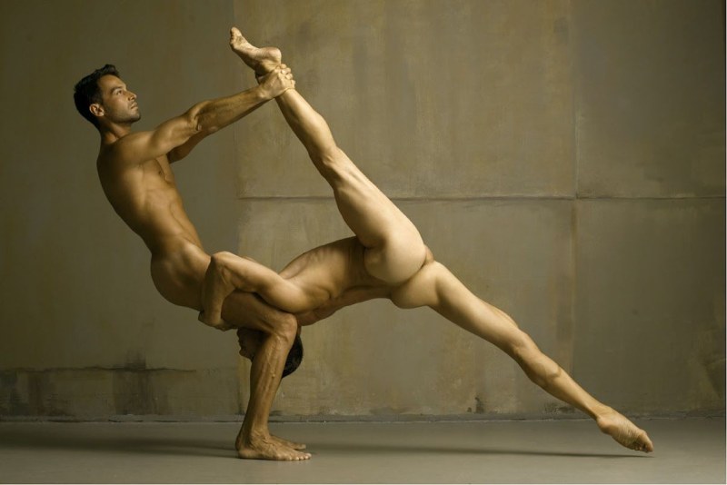 Naked artists of the ballet men