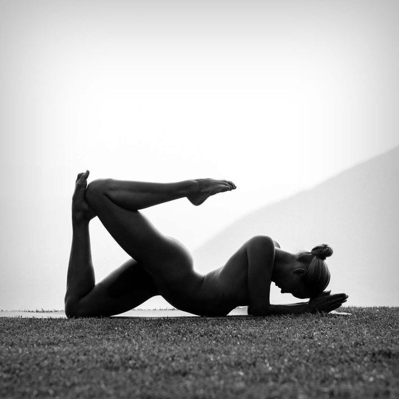 Erotic yoga girl