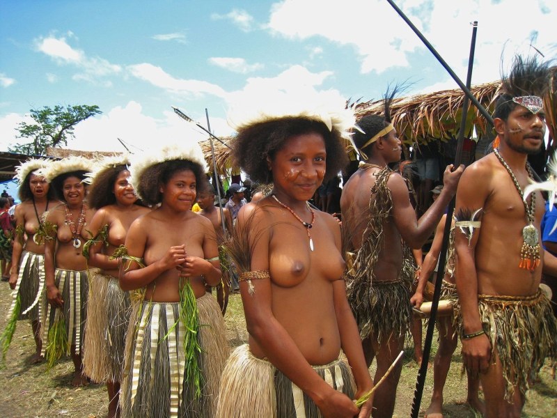 Naked women of wild tribes