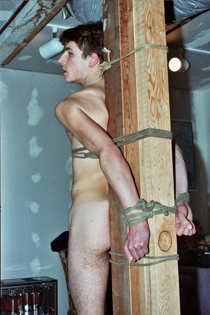 The guy tied the guy and mastered