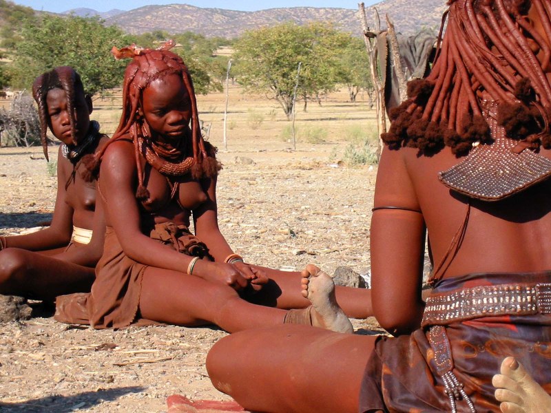 Naked women of wild tribes