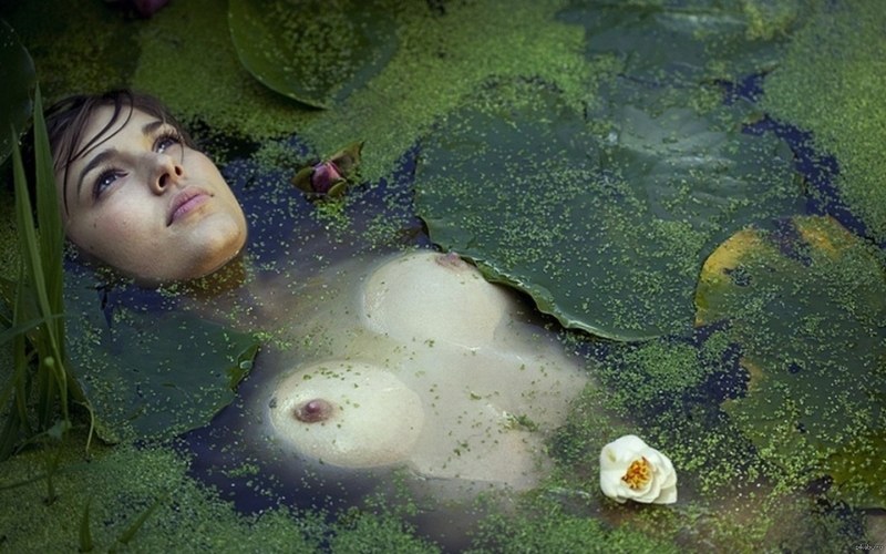 Girl in the swamp naked