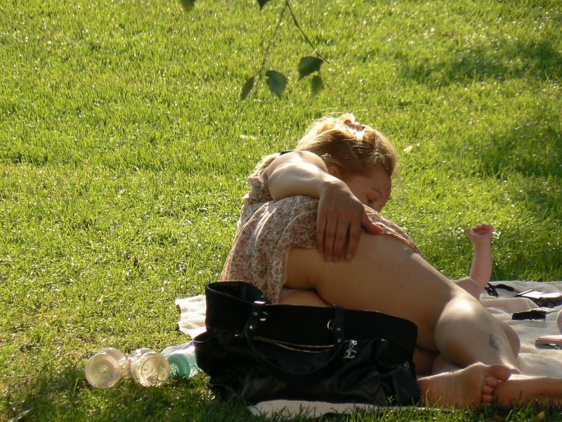 Naked women are examined