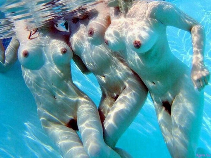 Lesbian girls underwater