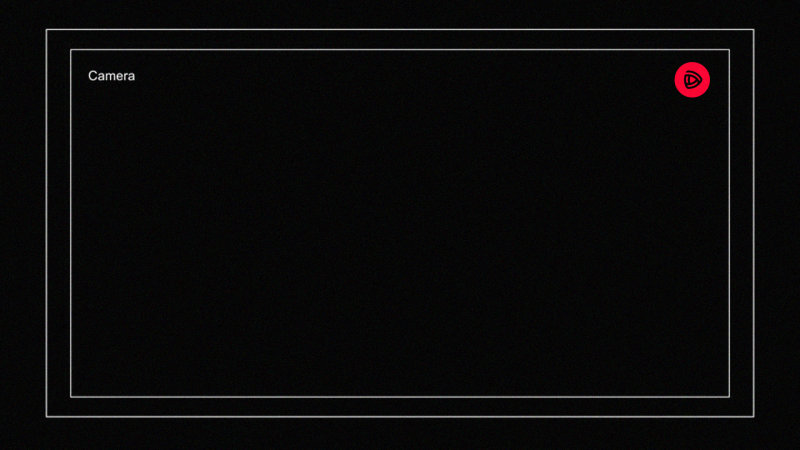 The screen of the video camera