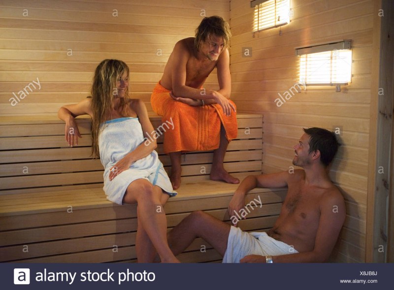 Group fuck in the sauna