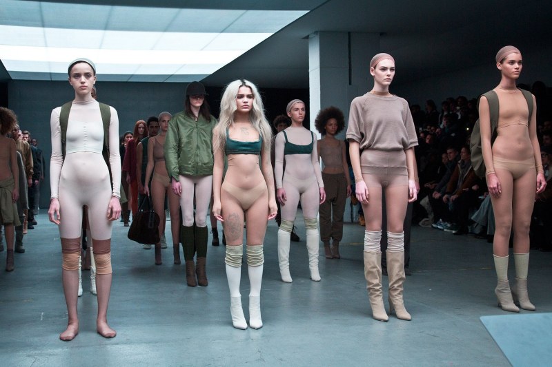 Naked women on the catwalk showing pubic in Africa