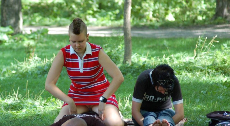 Piquant moments in the park