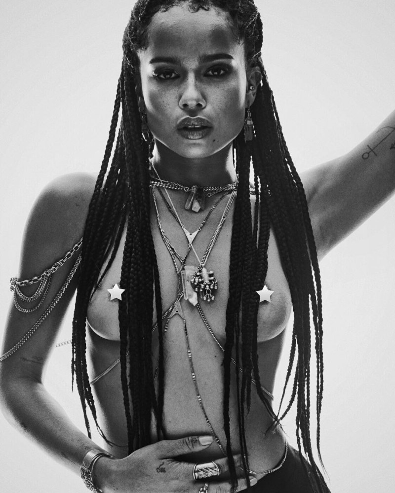 Zoe Kravitz in underwear