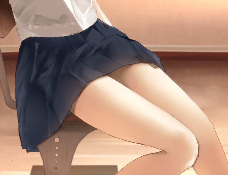 Anime of the legs of girls