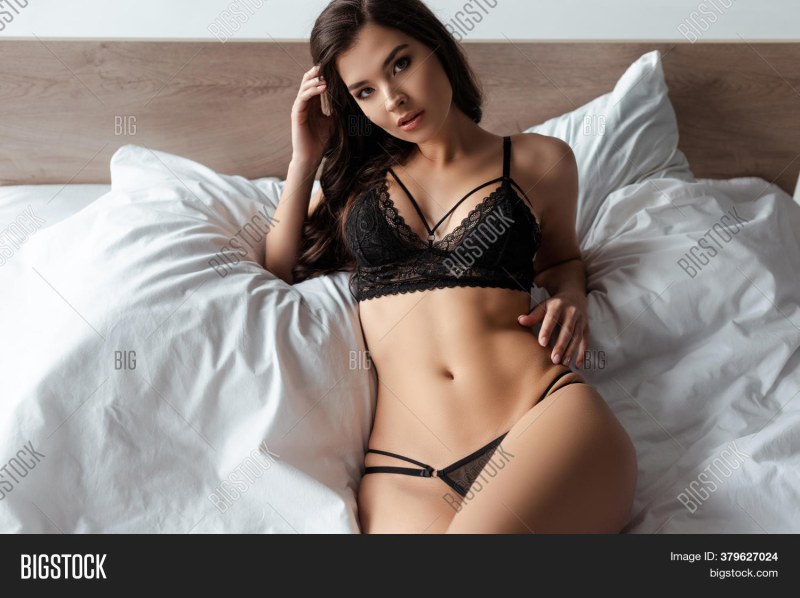 A girlfriend in a bra