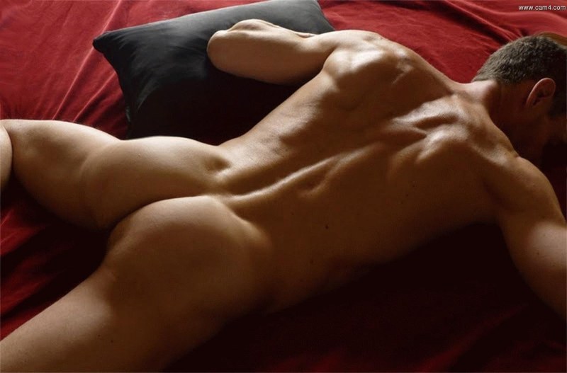 Beautiful naked men's buttocks