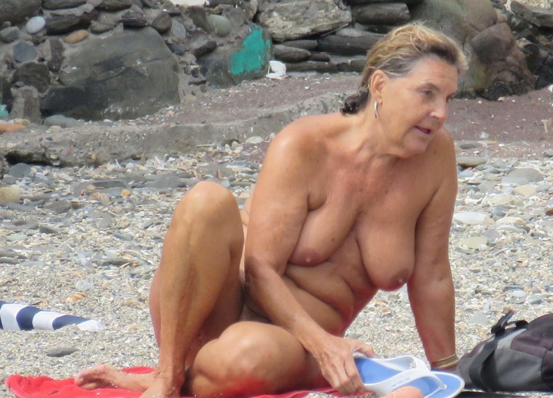 Nudist beach for the elderly