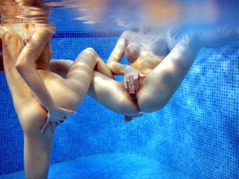 Naked athletes swimmer