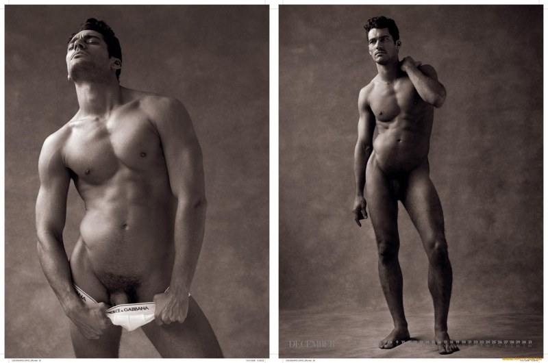 Photoshoot of naked men