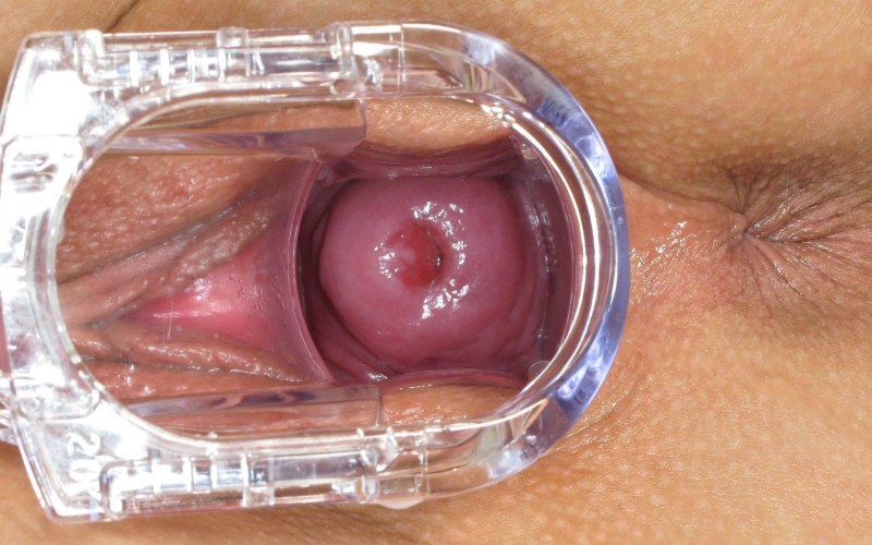 Vagina of the girl from the inside
