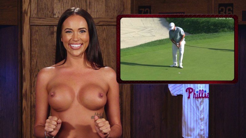 Naked TV presenter Victoria Sinclair