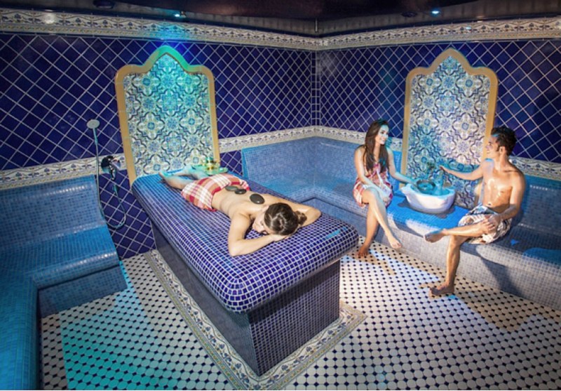 Beautiful girl in Hamam