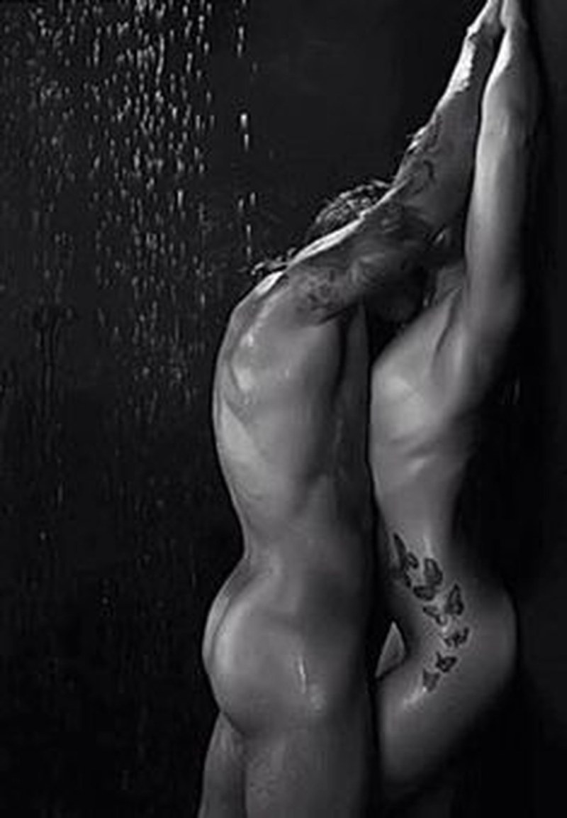 Erotic girls with a man