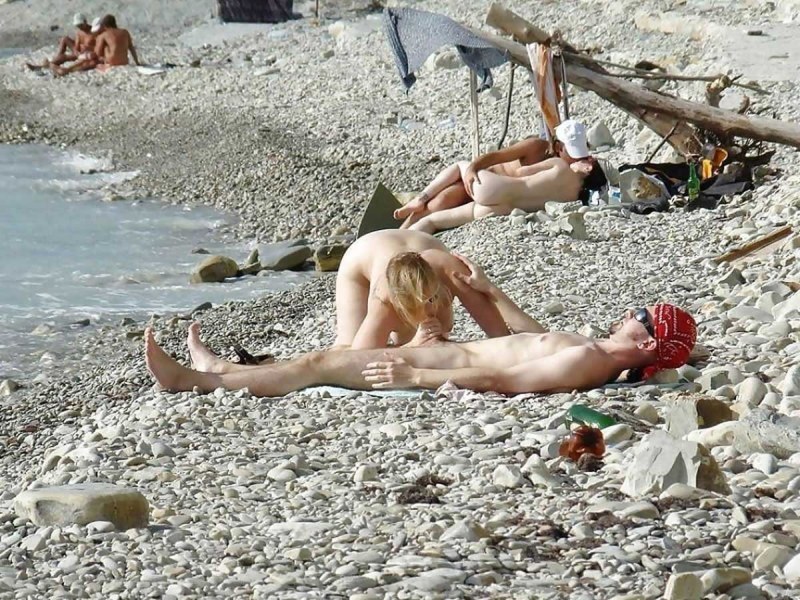 Naked on the beach in Divnomorsk