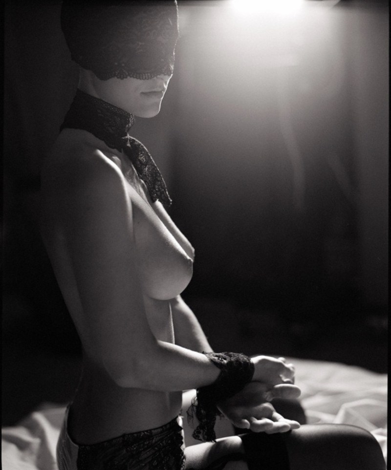Beautiful BDSM black white