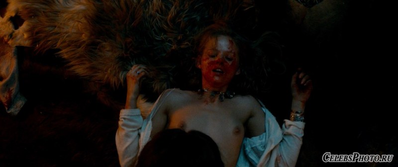 Alexandra Bortich in the movie Viking bed scenes