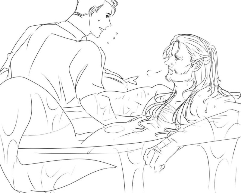 Boy and girl art realistic