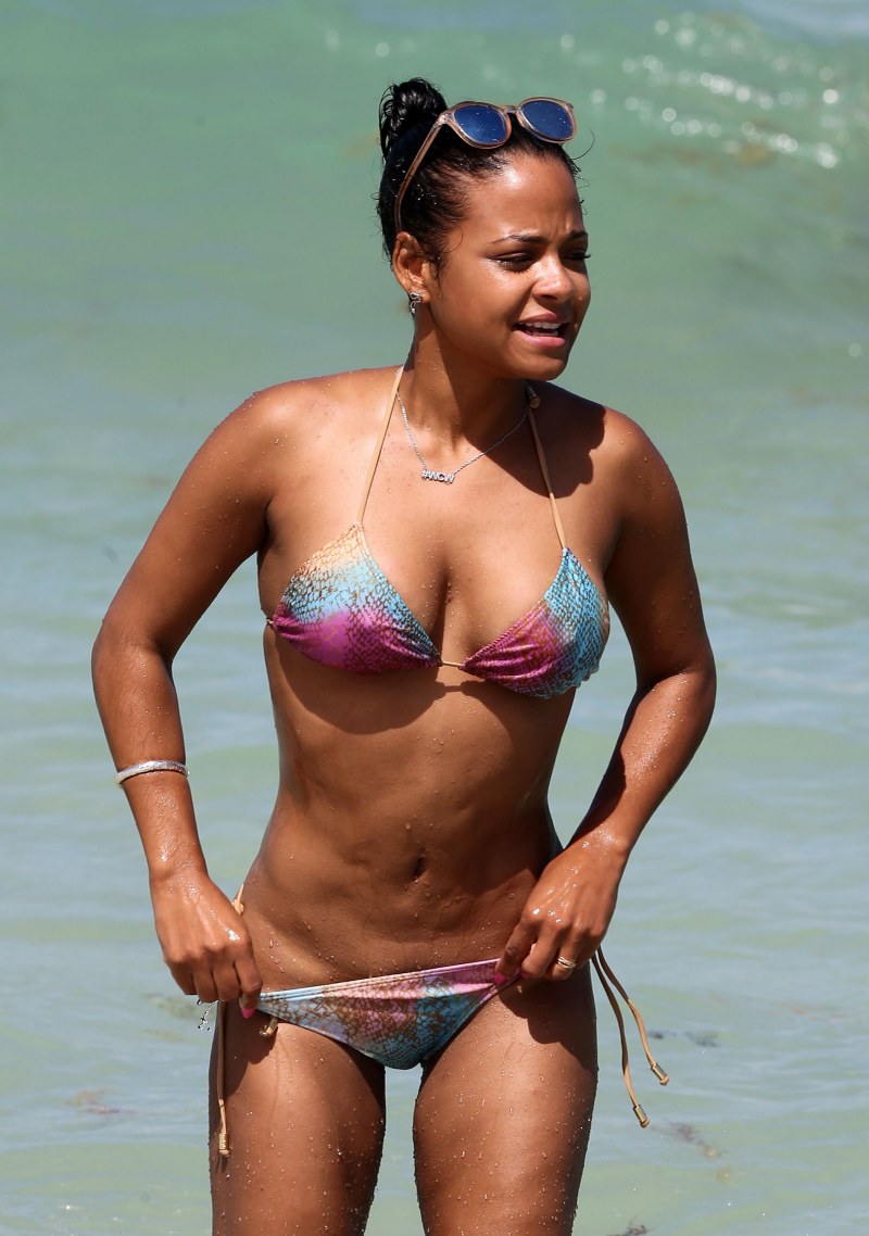 Christina Milian in a swimsuit
