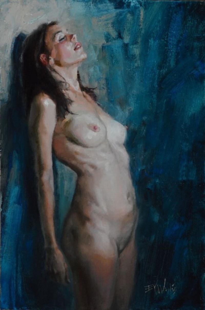 Nude artist Oleg Kalitenya