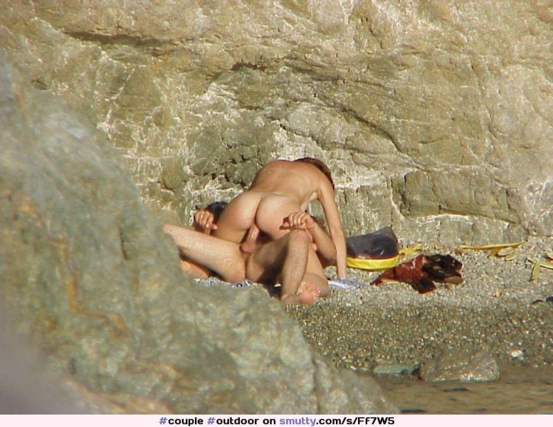 Naked on the beach peeping