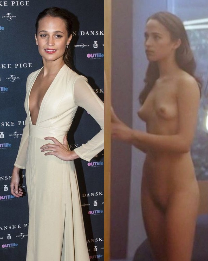 Alicia Vikander naked in the cinema