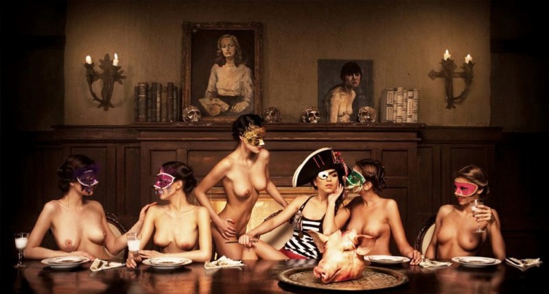 Invited two BDSM girls