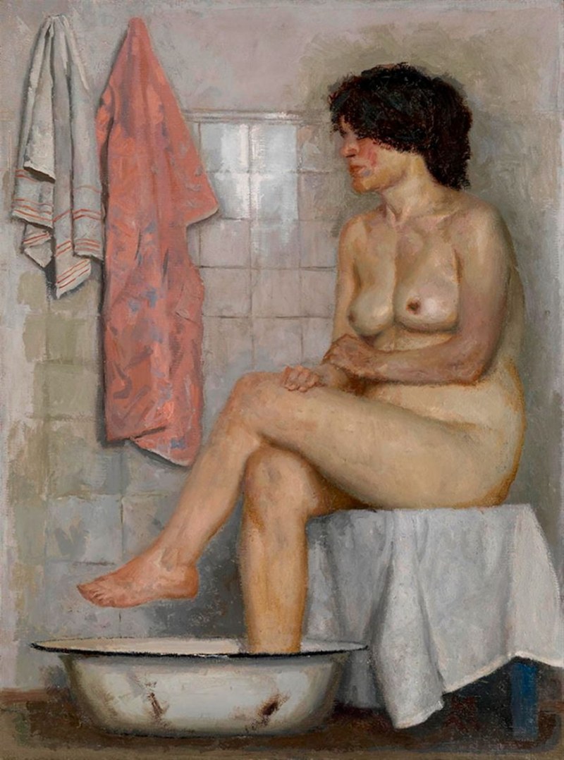 Naked women in the Soviet bathhouse