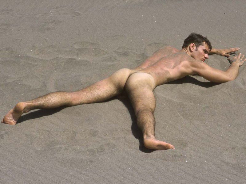 Men without panties on the beach