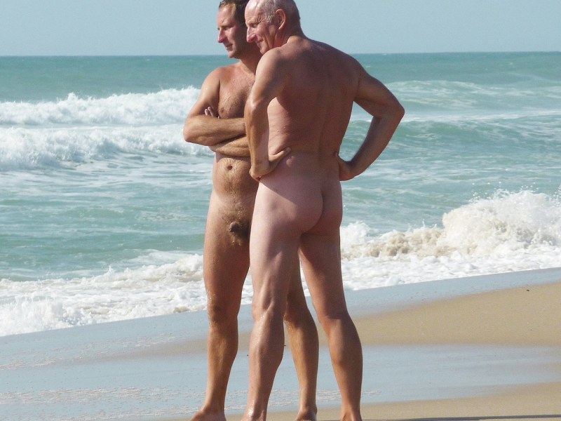 Naked Russian guys on the beach
