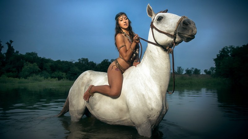 Kat Golden in a swimsuit