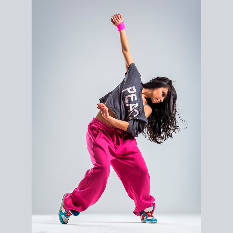 Dancing hip hop