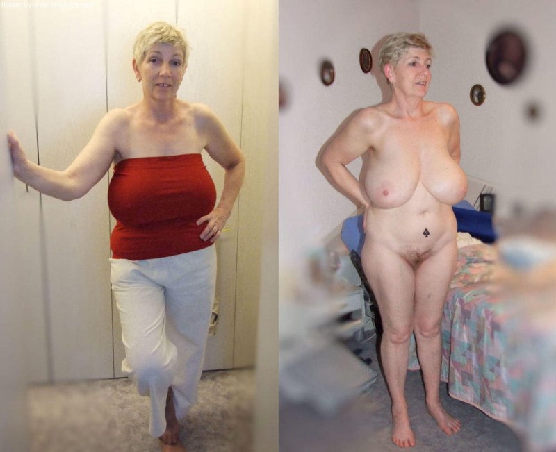 Grandmothers dressed and striped