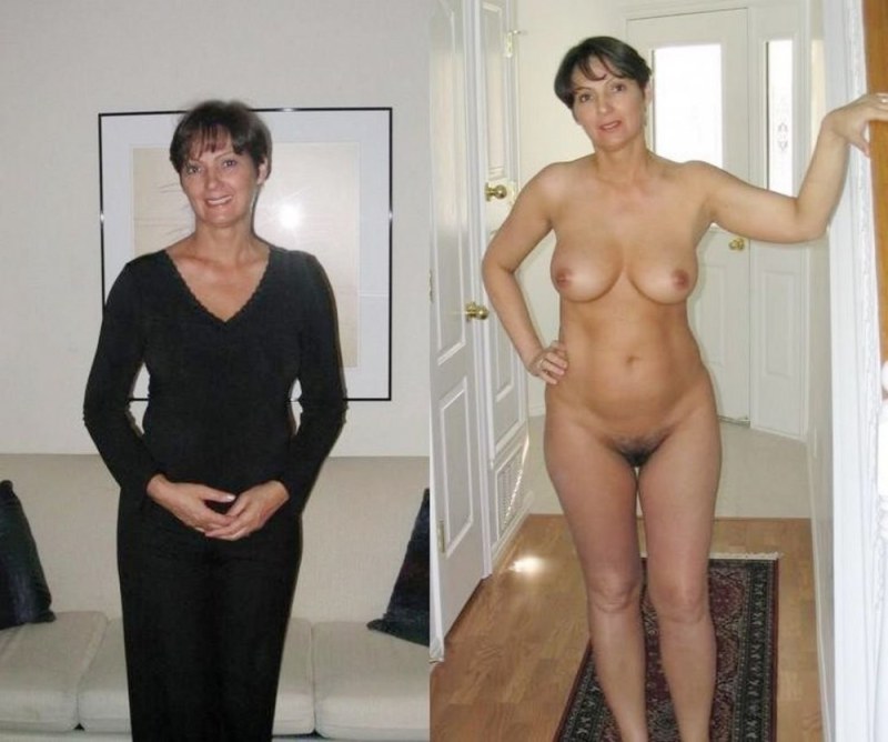 Dressed and striped mature pairs