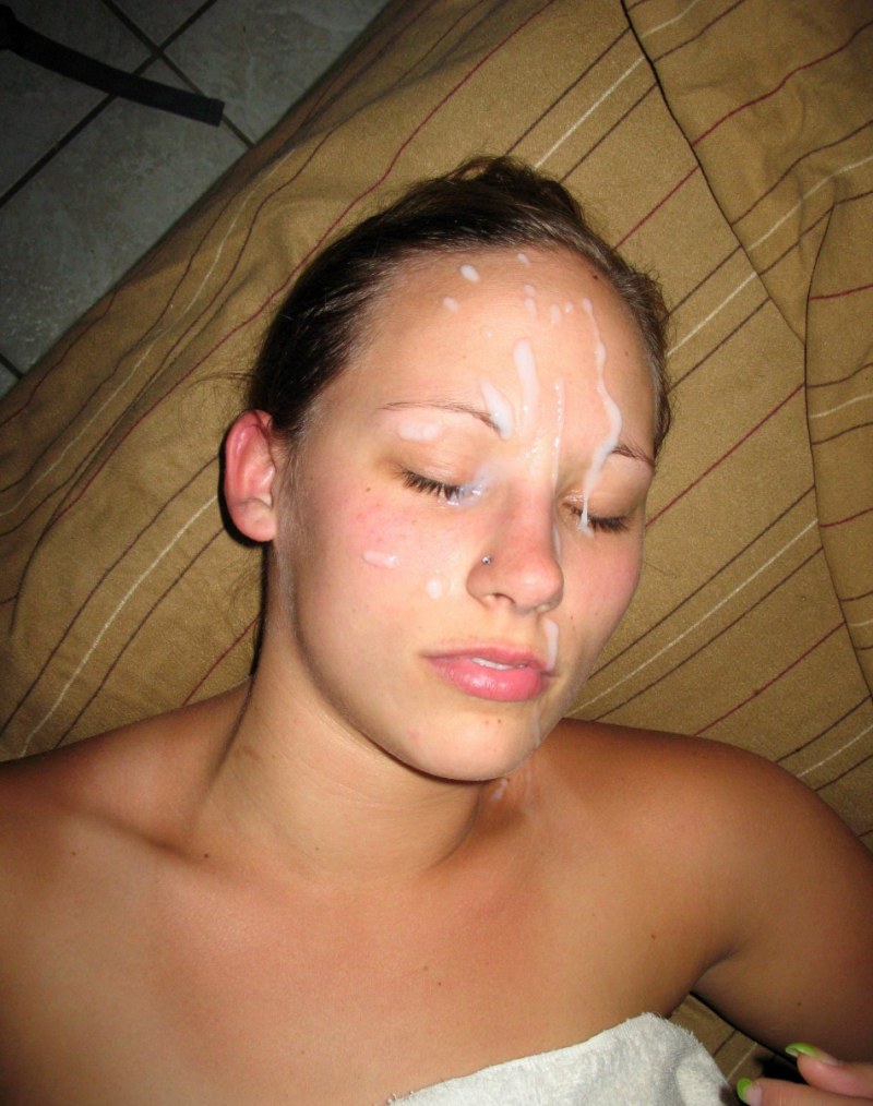 Mature women cum on the face