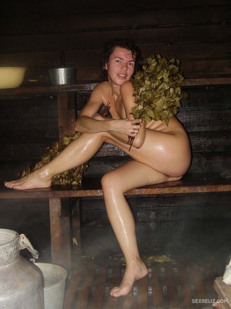 Girls wash in a private bathhouse