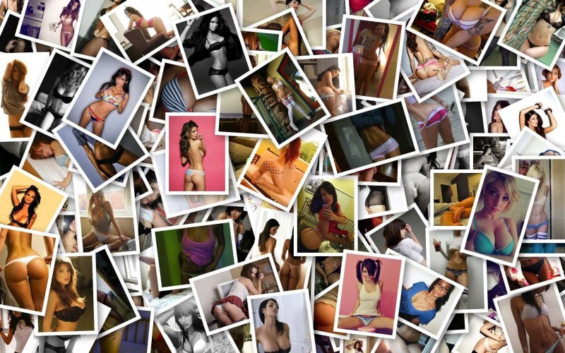 Erotic photo collage
