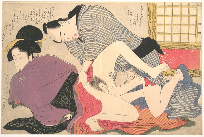 Japanese tengu Erotic engravings
