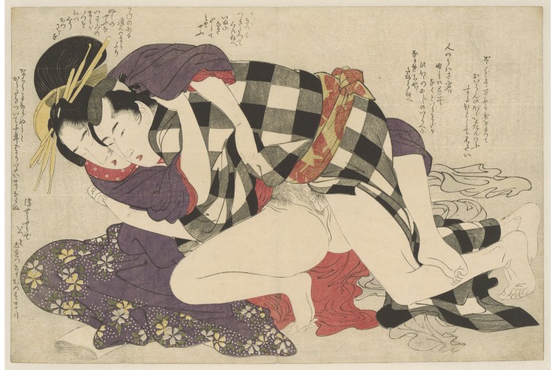 Old Japanese erotic engravings