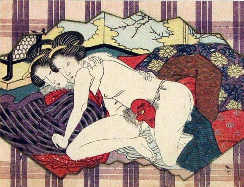 Erotic engravings of Utamaro